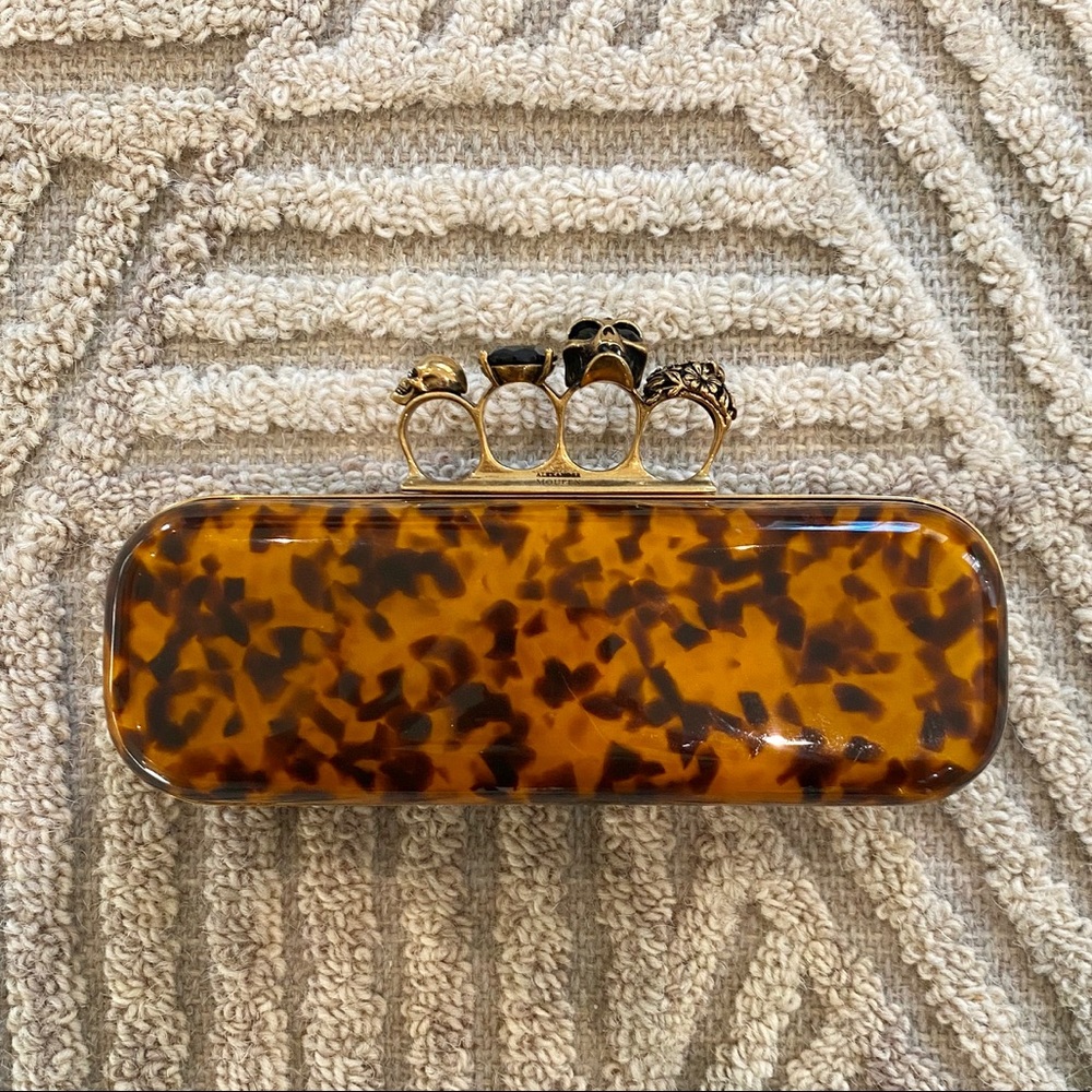 Alexander McQueen Tortoise Knuckle Box Clutch